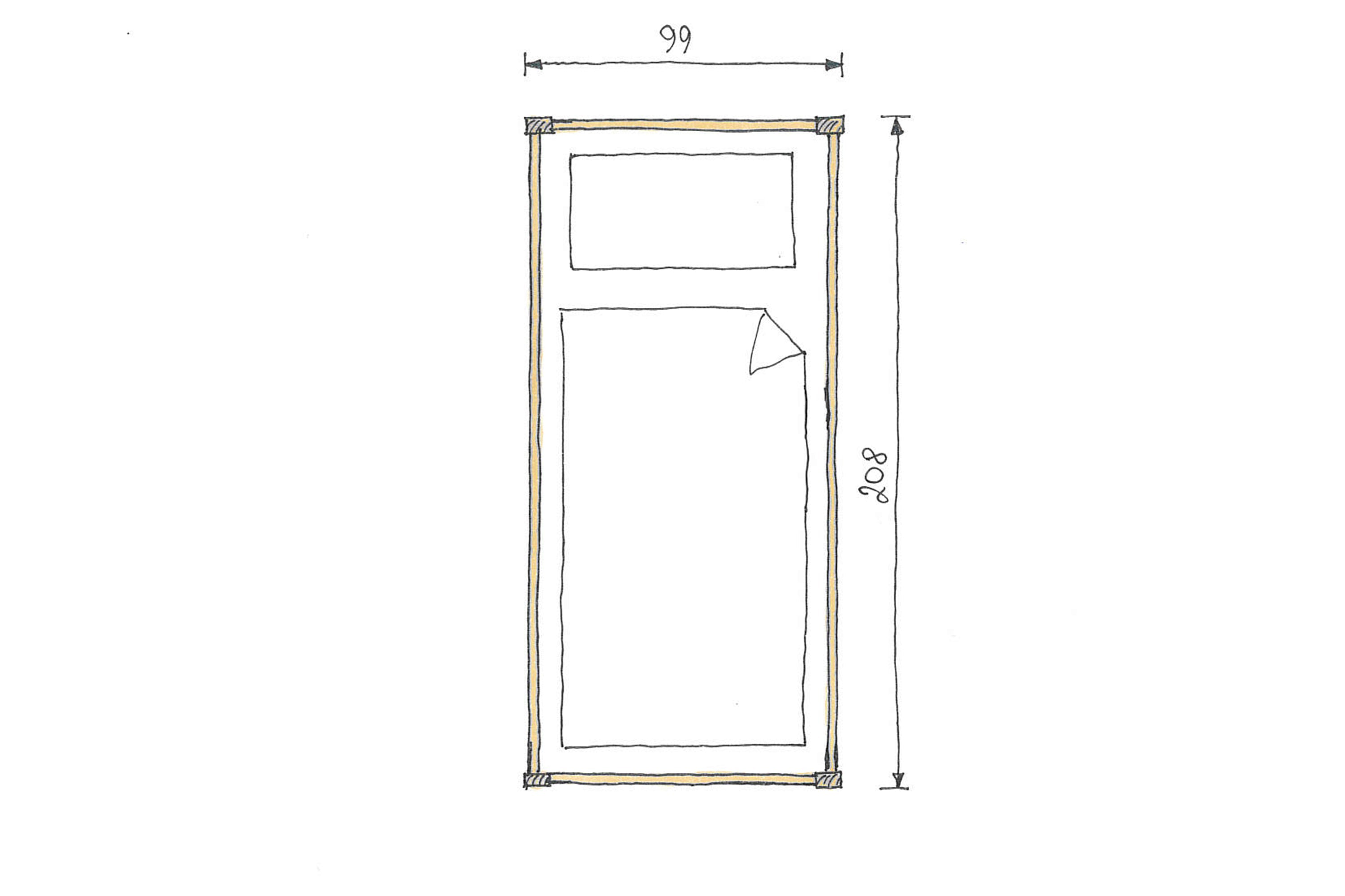 Abmessungen Buchenbett Clara 90x200cm