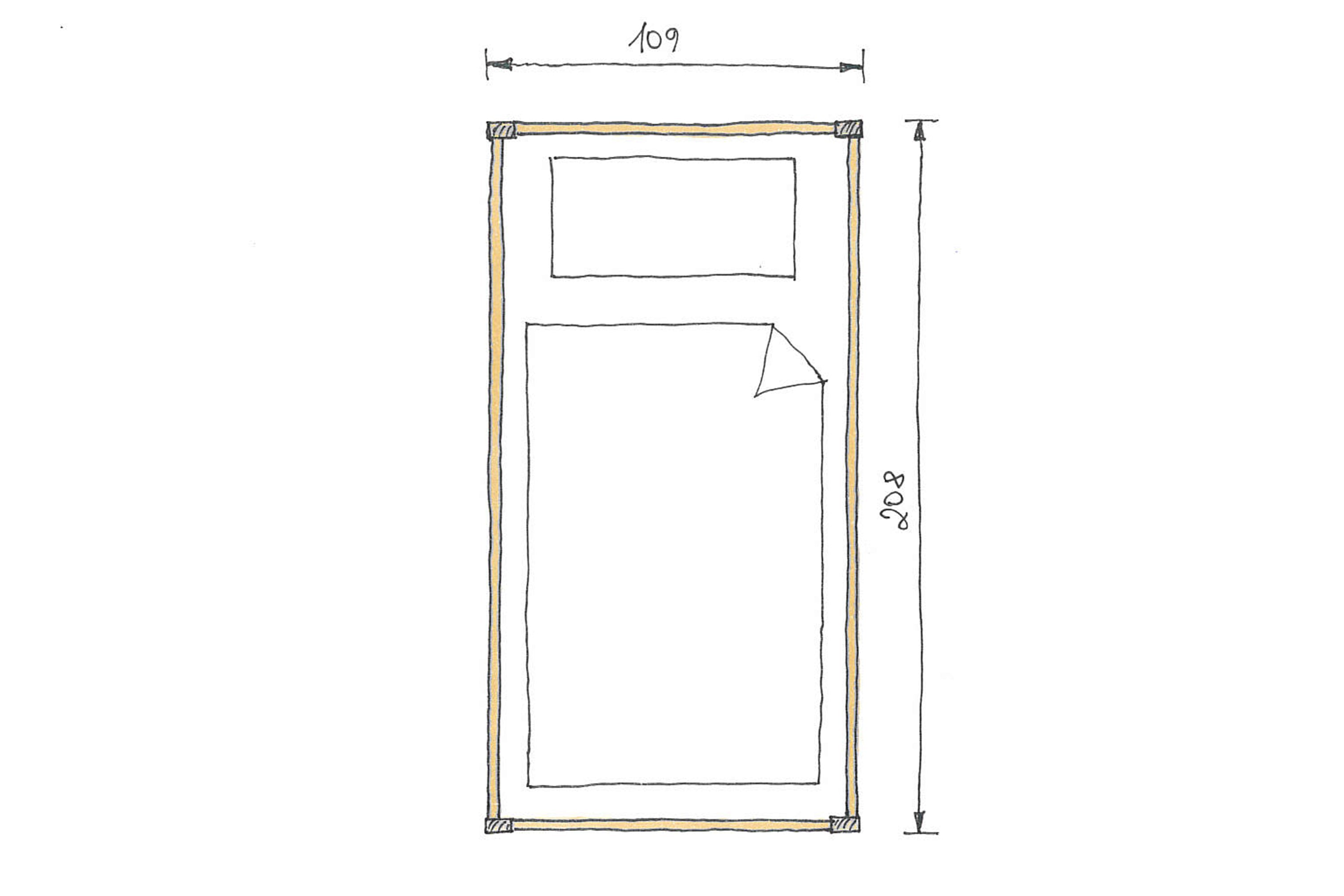 Abmessungen Buchenbett Clara 100x200cm