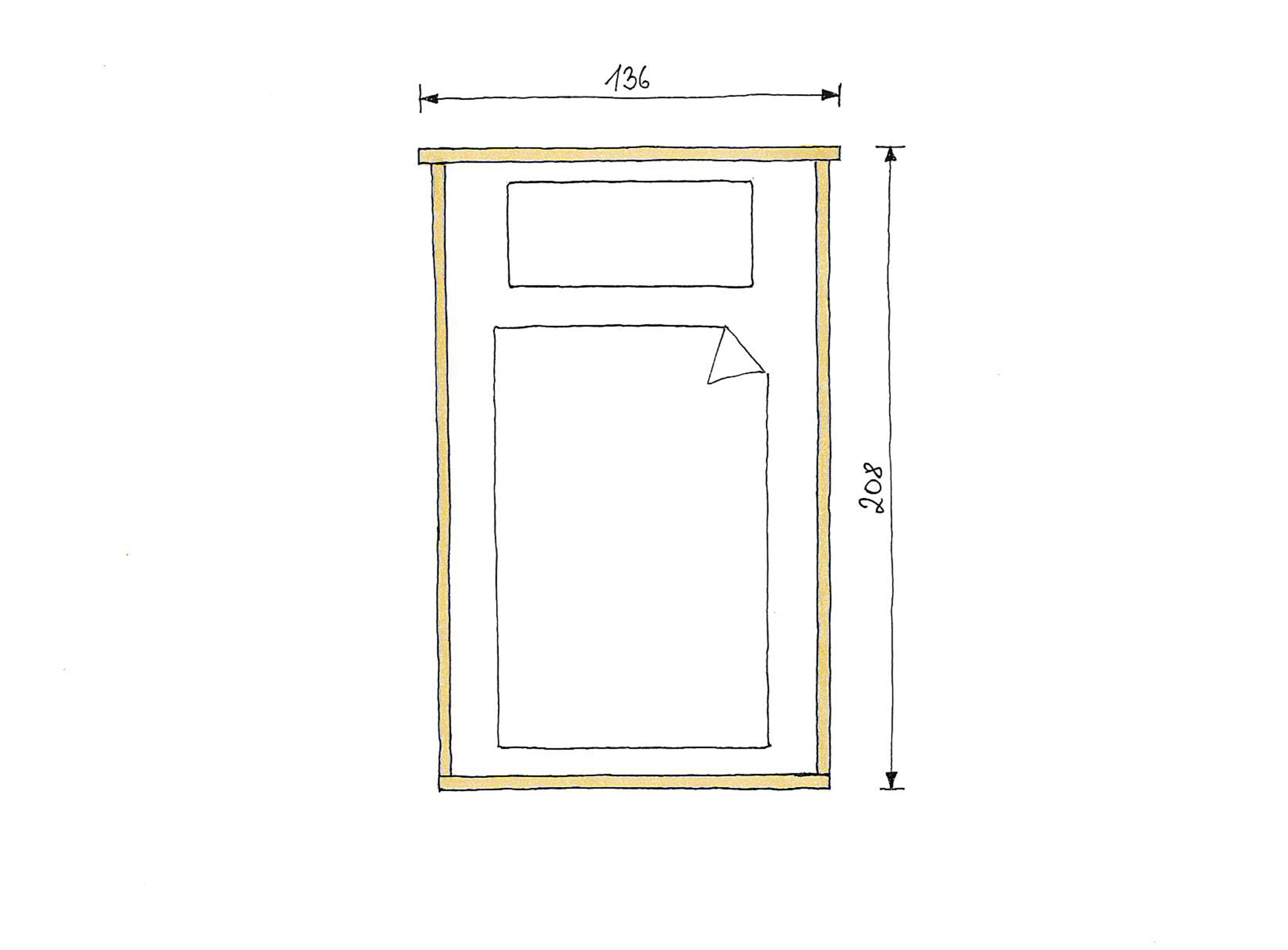 Abmessungen Buchenbett Mia 120x200cm